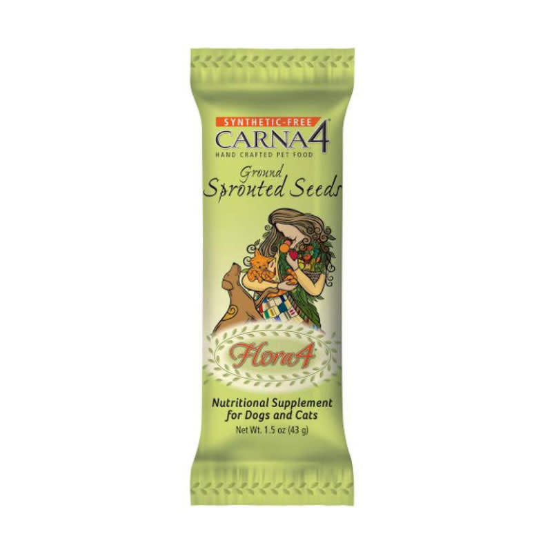 Carna4 Flora4 Ground Sprouted Seeds Topper 1.5 oz