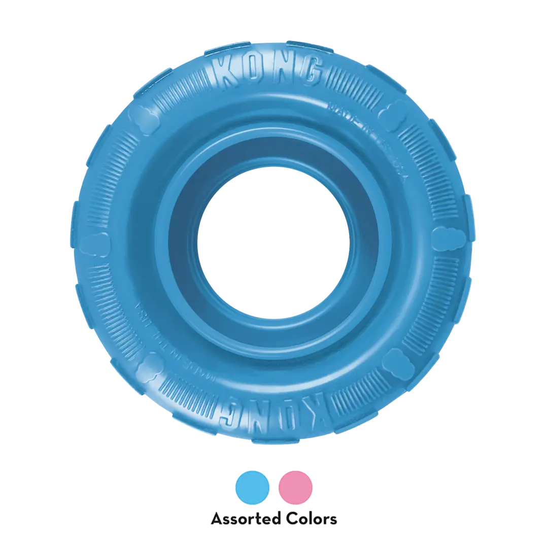 Kong Puppy Tires Dog Toy Blue