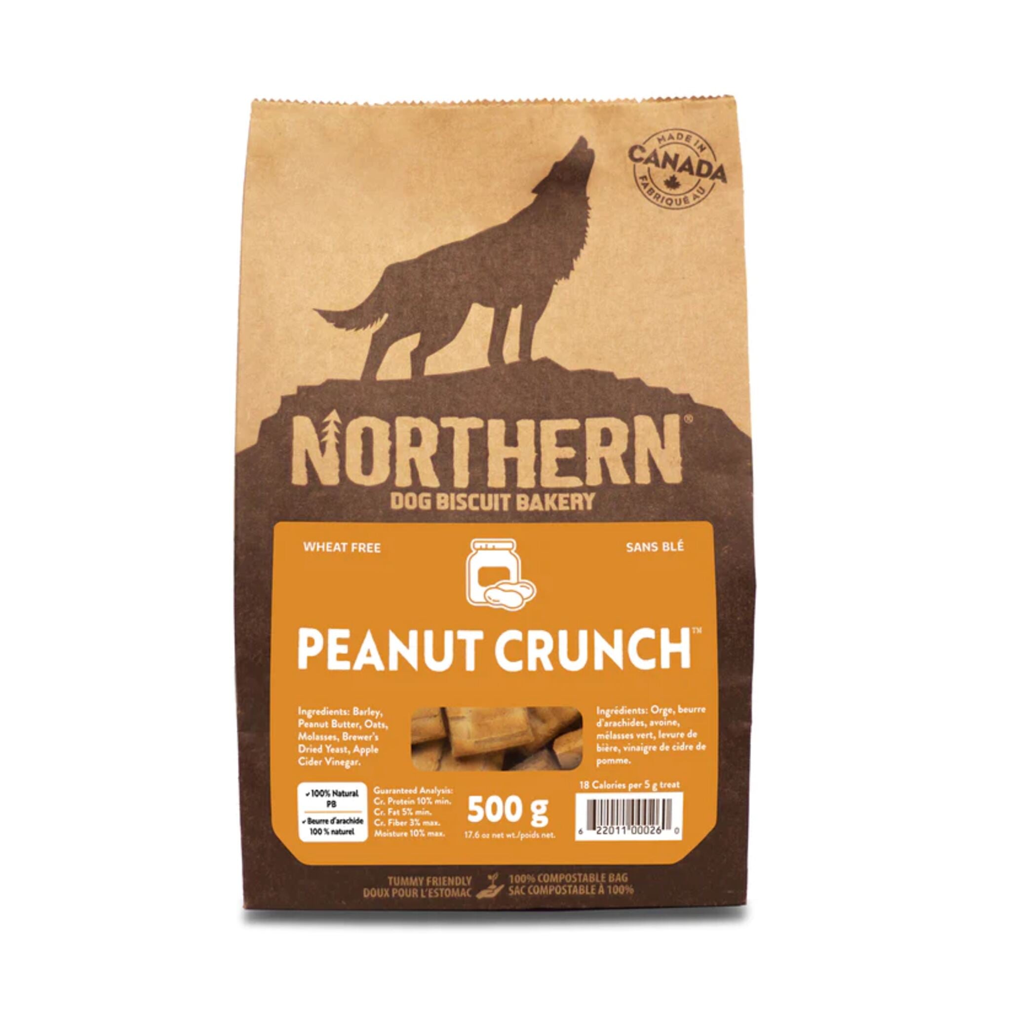 Northern Dog Biscuits Peanut Crunch 500 g