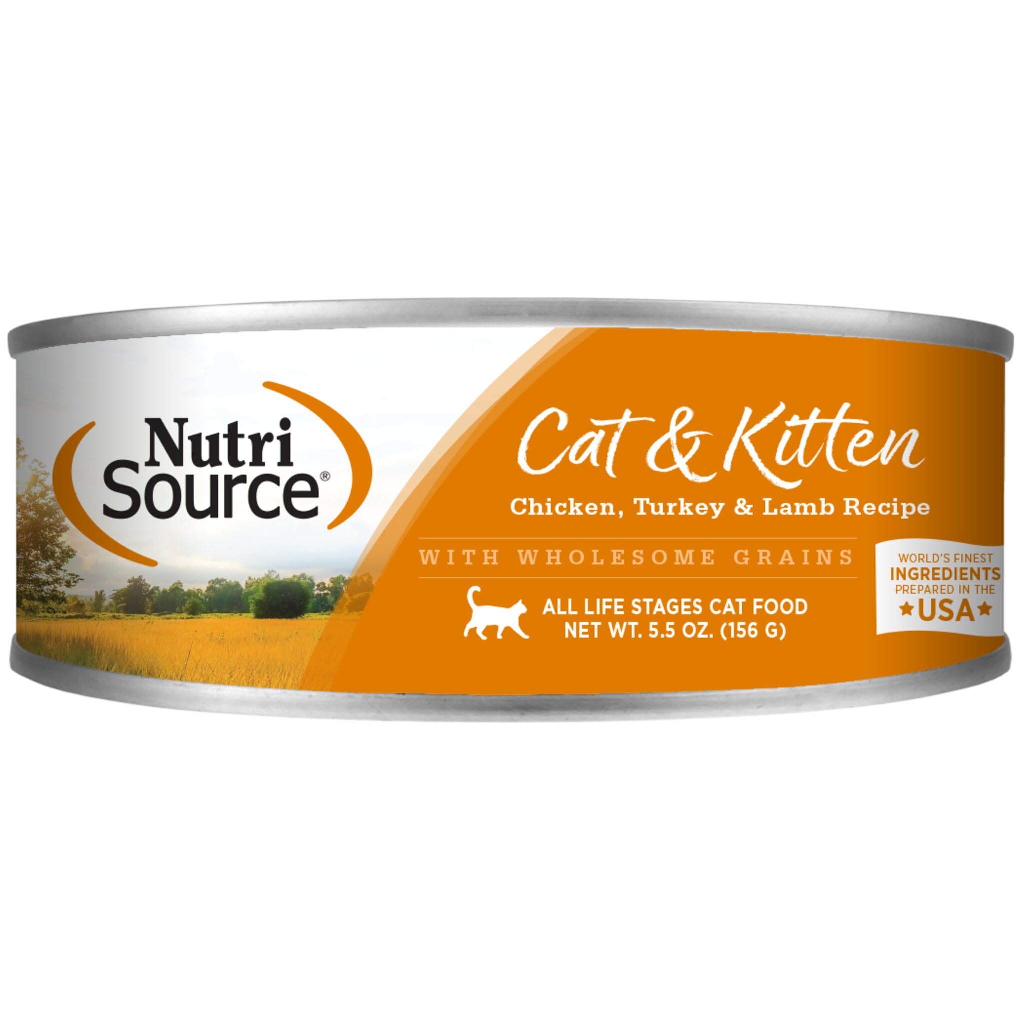 NutriSource Chicken, Turkey, & Lamb Wet Cat & Kitten Food  5.5 oz