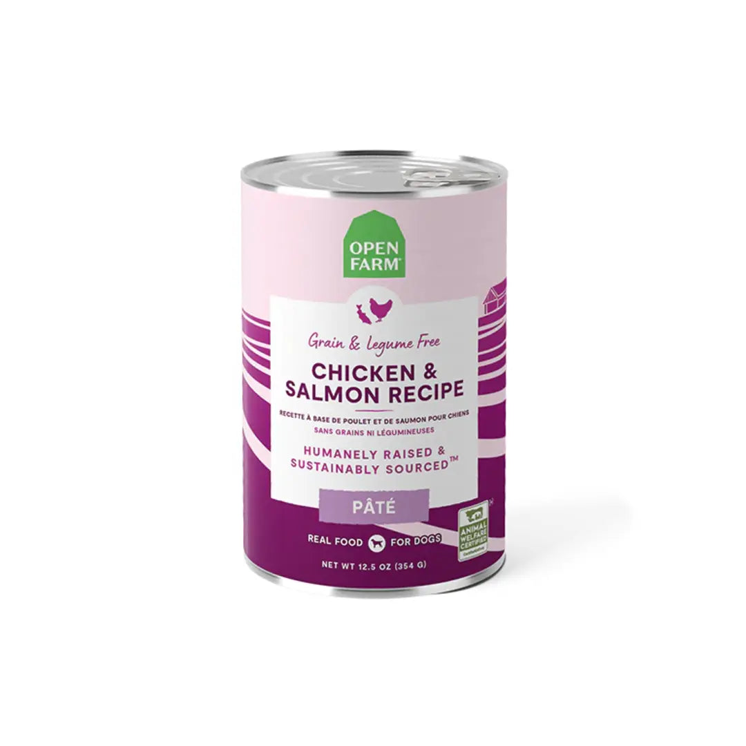 Open Farm Chicken & Salmon Pâté Canned Dog Food 