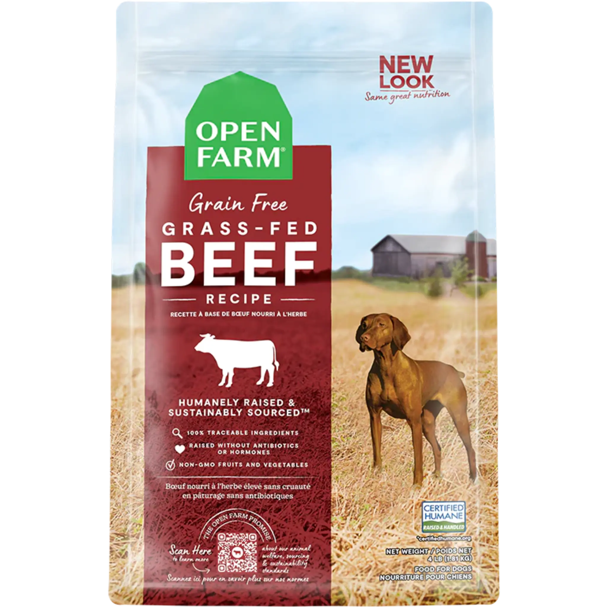 Open Farm Grass-Fed Beef Grain-Free Dog Food