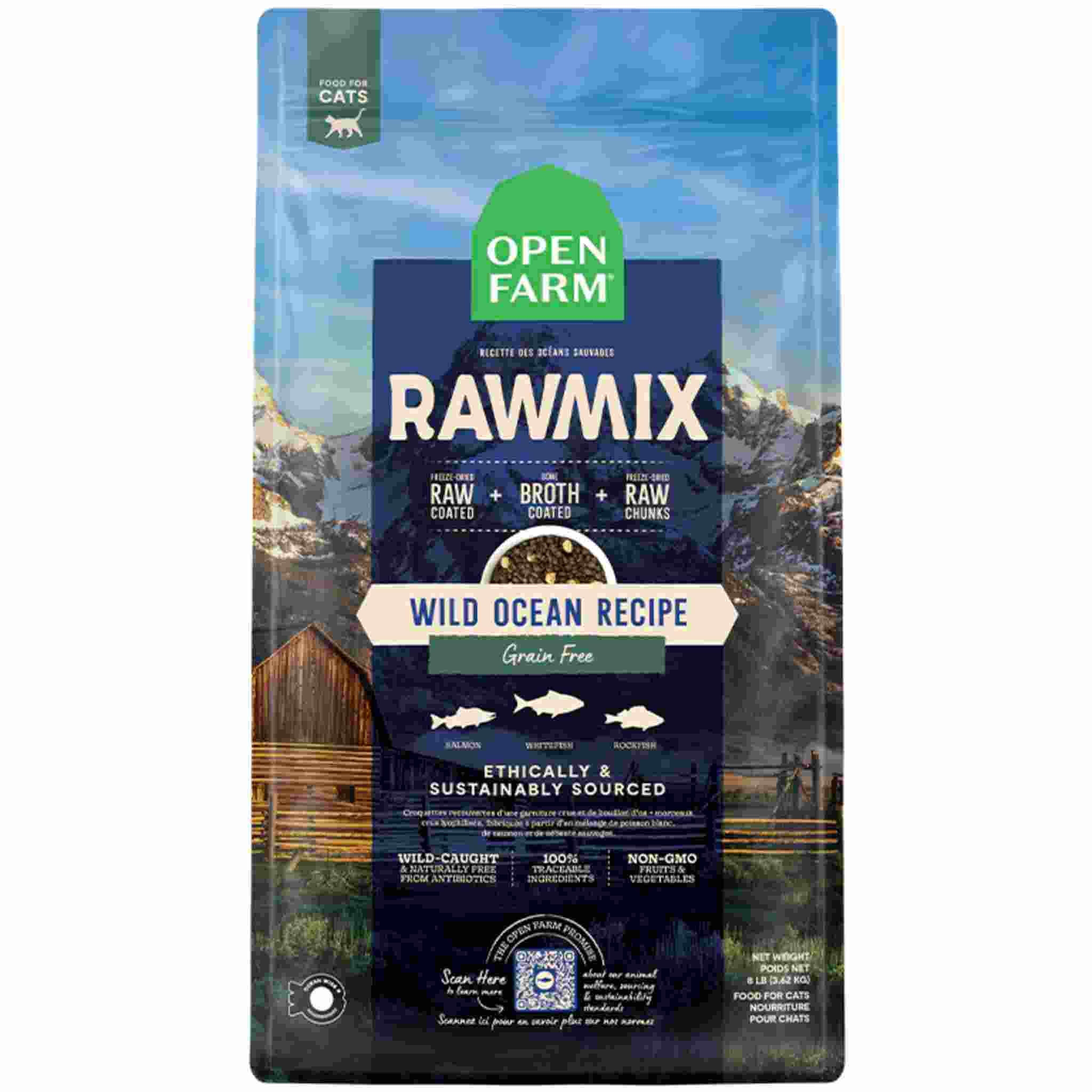 Open Farm RawMix Wild Ocean Grain & Legume Free Cat Food