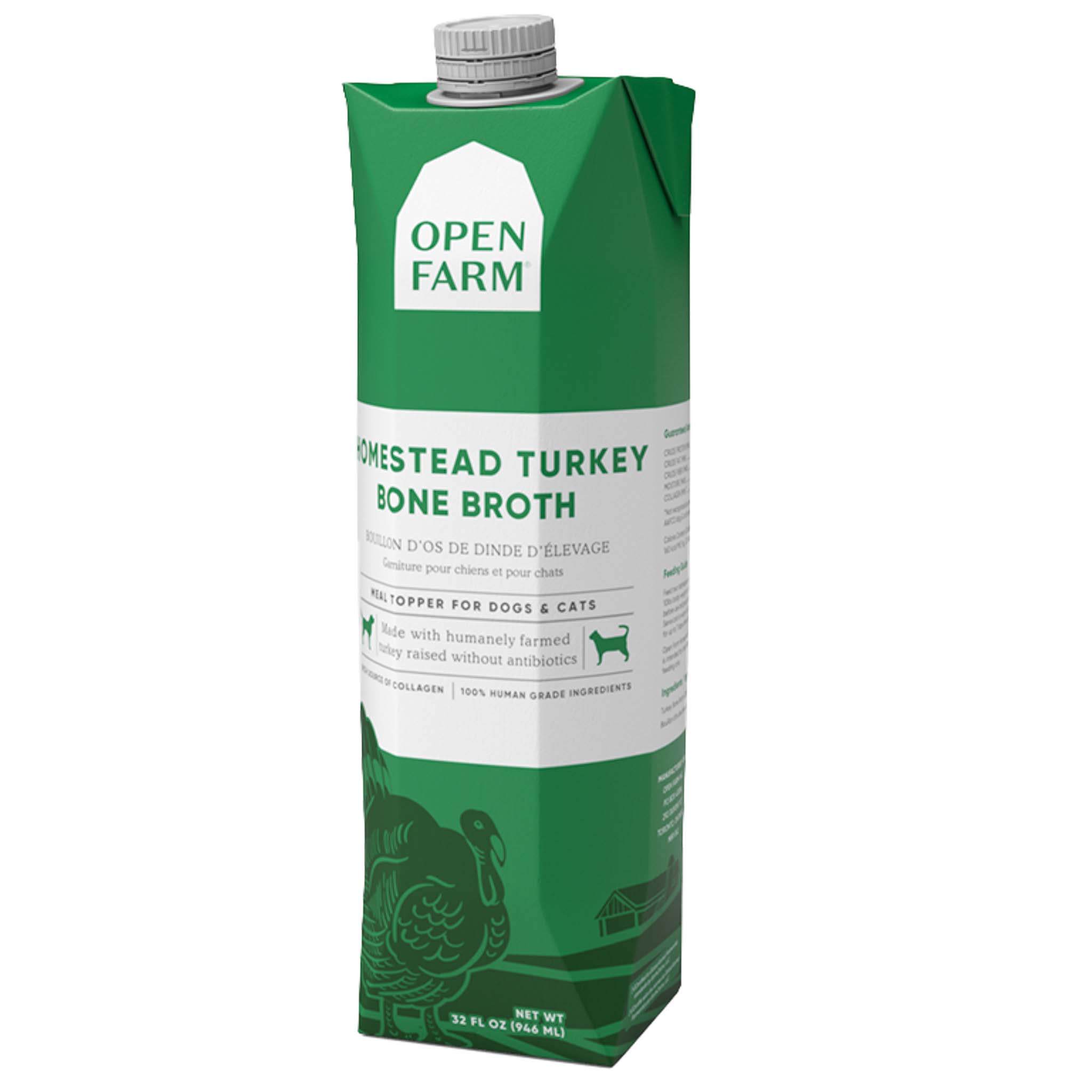 Open Farm Homestead Turkey Bone Broth for Dogs & Cats