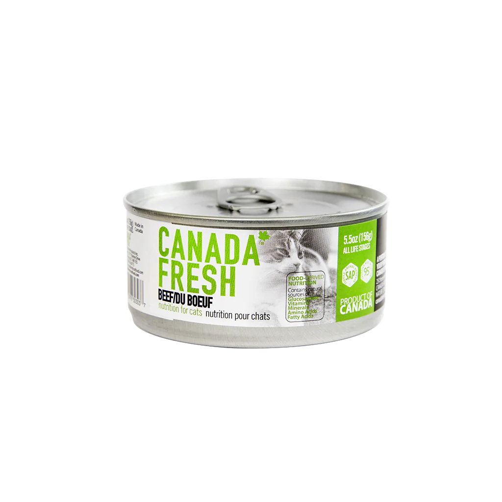 Canada Fresh canned cat food. Beef. 5.5 oz.