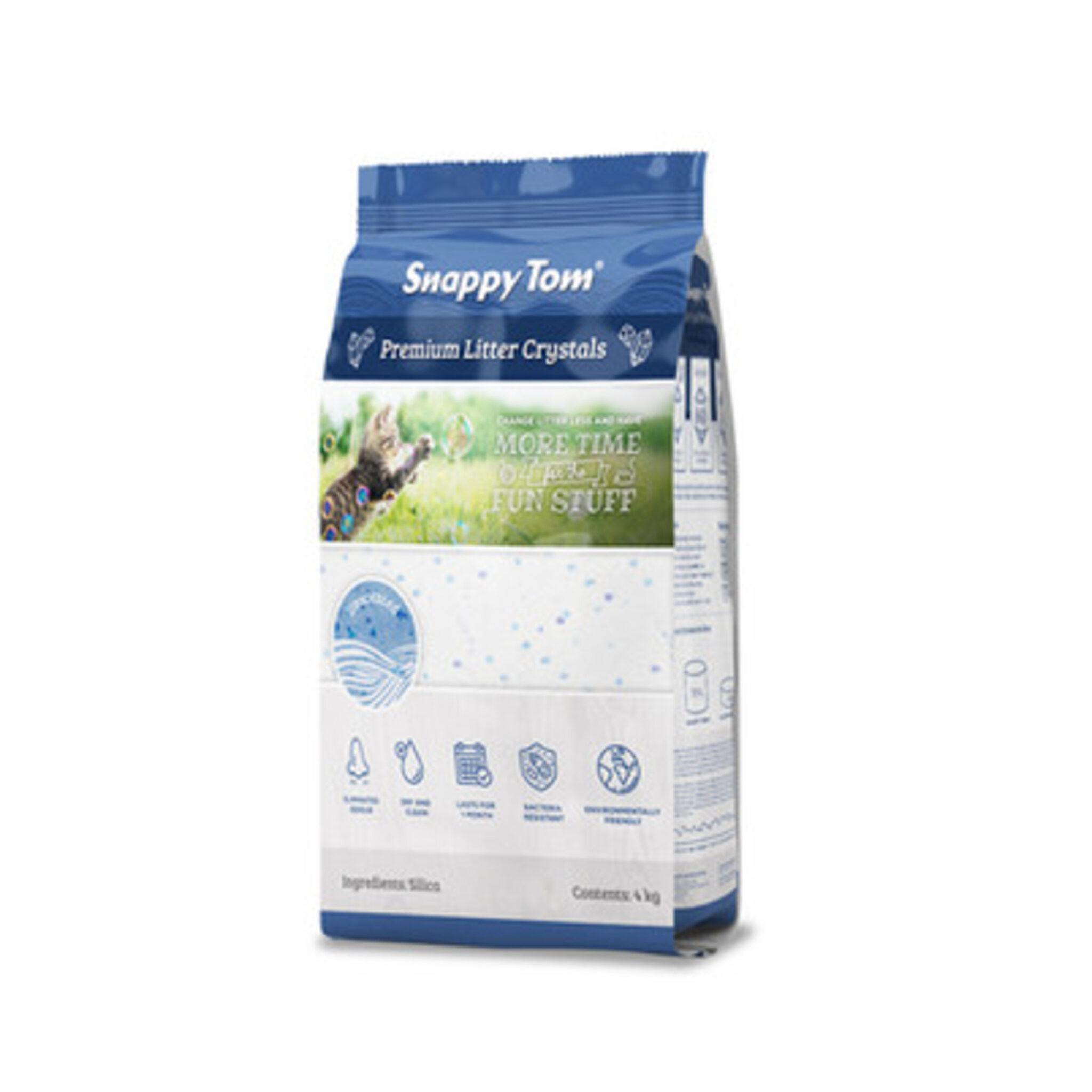 Snappy Tom Natural Blue Crystal Cat Litter 4 kgs