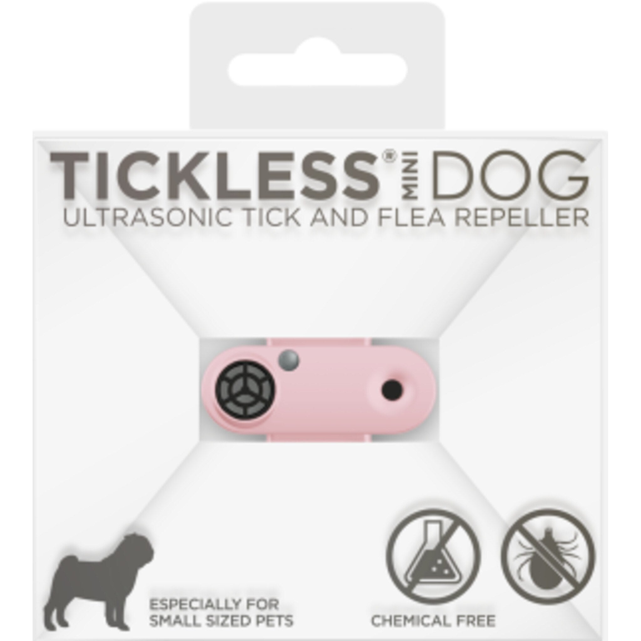 Tickless Ultrasonic Pet Mini Repeller Pink Rechargeable