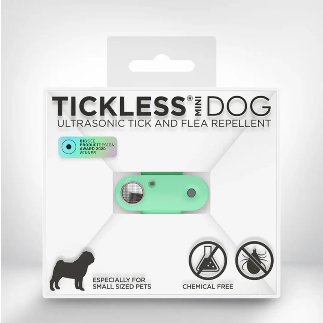 Tickless Pet Mini Ultrasonic Rechargeable Tick & Flea Repeller Mentha Green