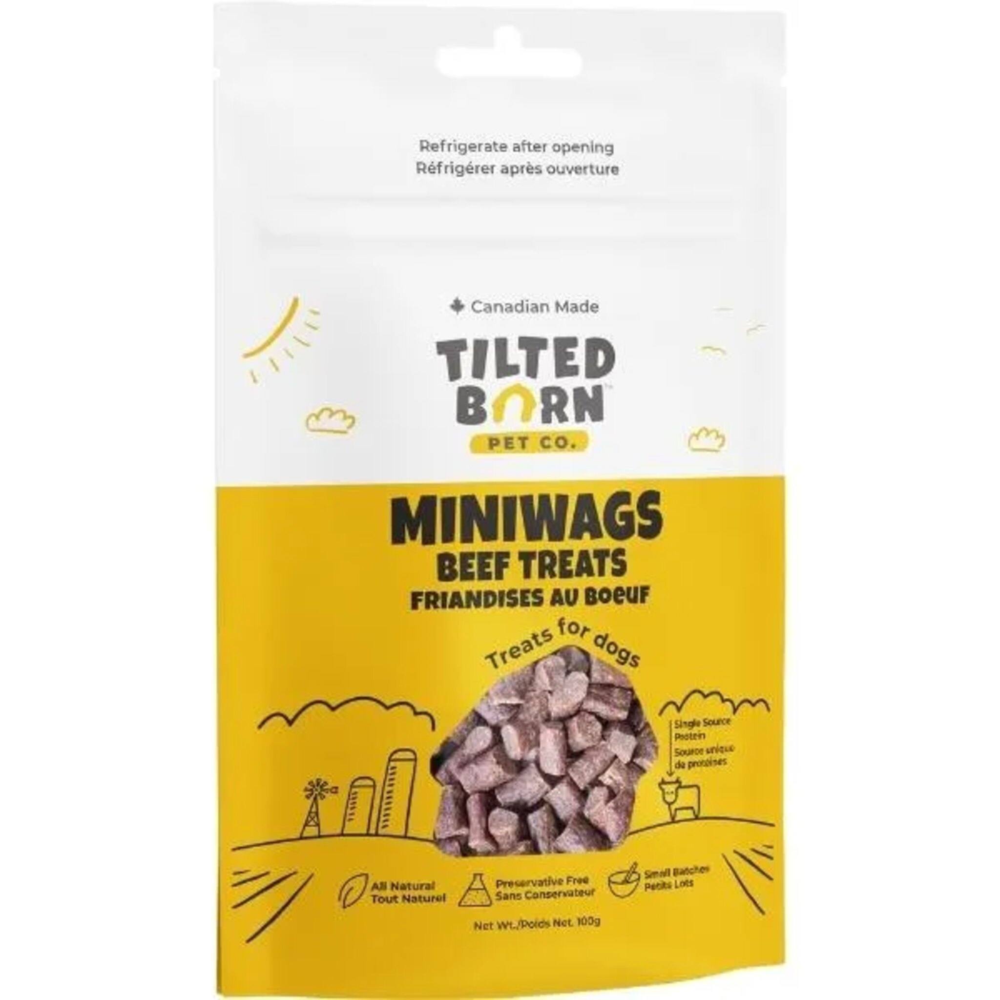 Tilted Barn Pet Co. Canadian Beef Mini Wags Dog Treats 100 g