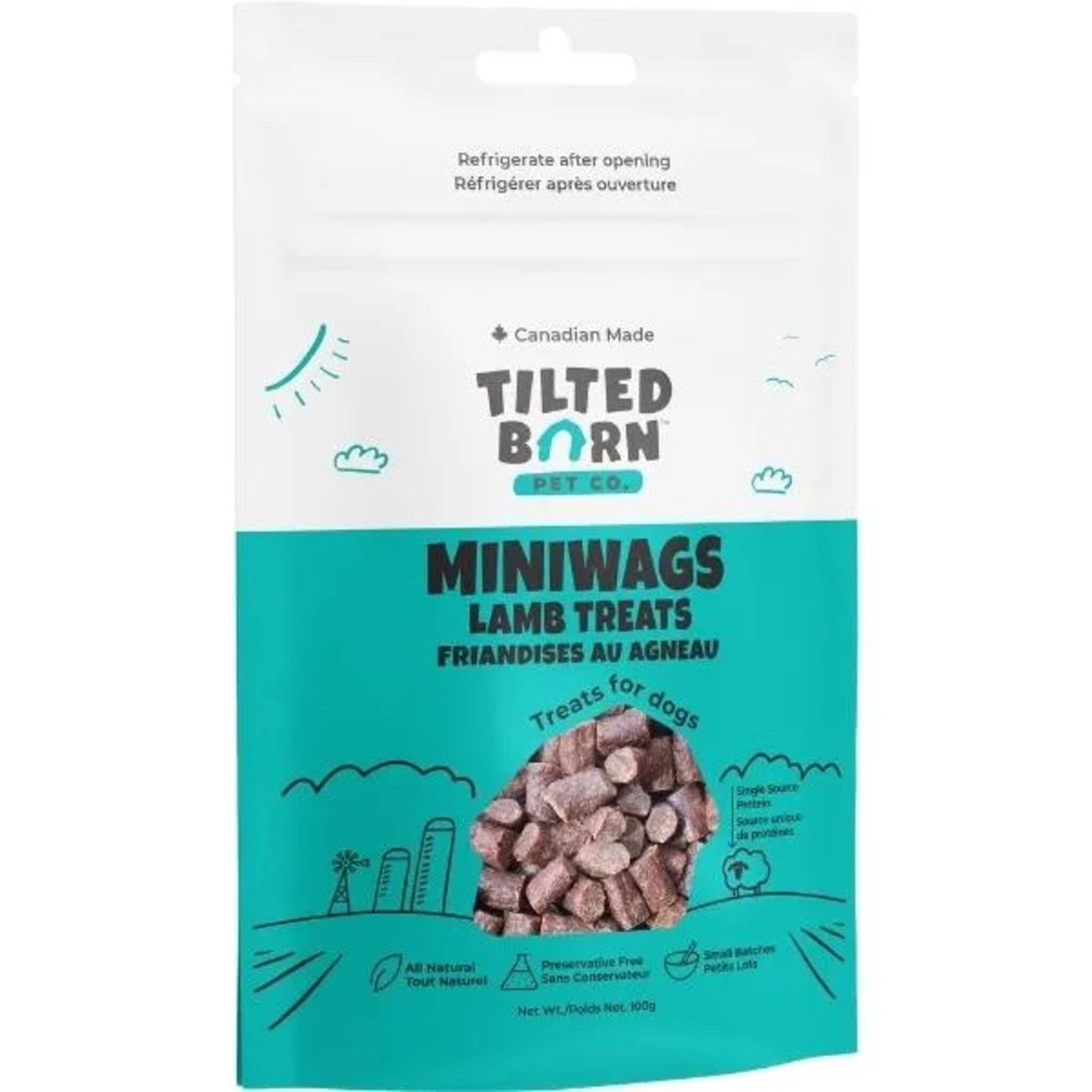 Tilted Barn Pet Co. Canadian Lamb Mini Wags Dog Treats 100 g