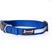Smoochy Poochy Reflective Collar Ocean 1" x 17" - 28"