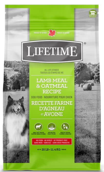 Lifetime Lamb & Oatmeal Dog Food 25 lbs