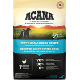 A bag of Acana Puppy Small breed dog food, chicken recipe, 13.2 lb.