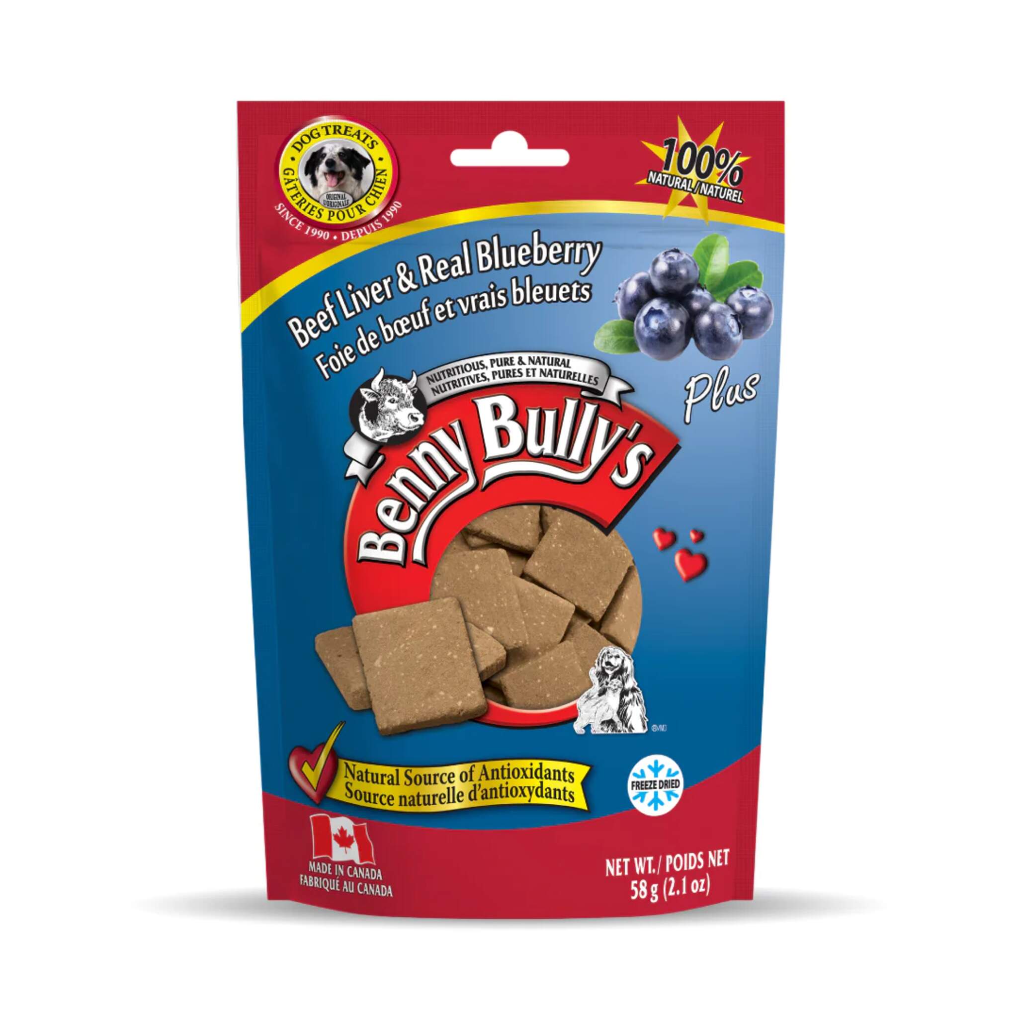 Benny Bully's Liver Plus Blueberry Dog Treats 58 g