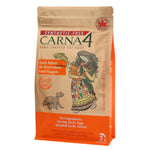 A bag of Carna4 Hand Crafted Cat Food, Fish Recipe, Made in Canada, Synthetic-Free, 2 lb.