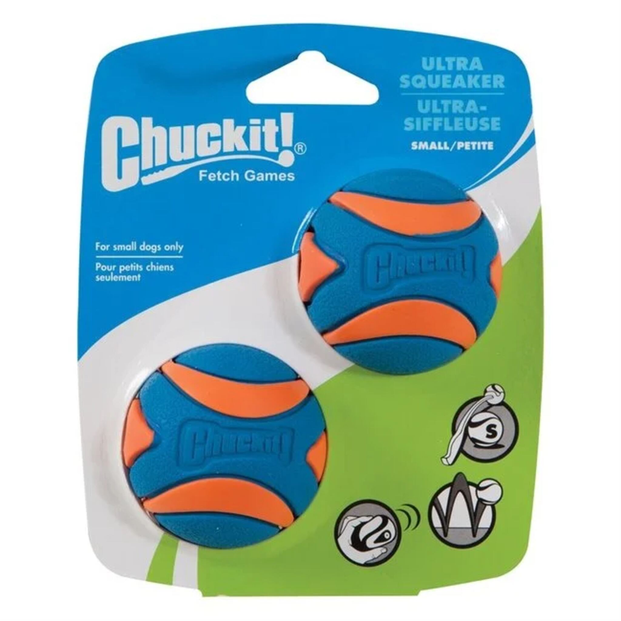 Chuck It! Ultra Squeaker 2 Pack Small Dog Toy