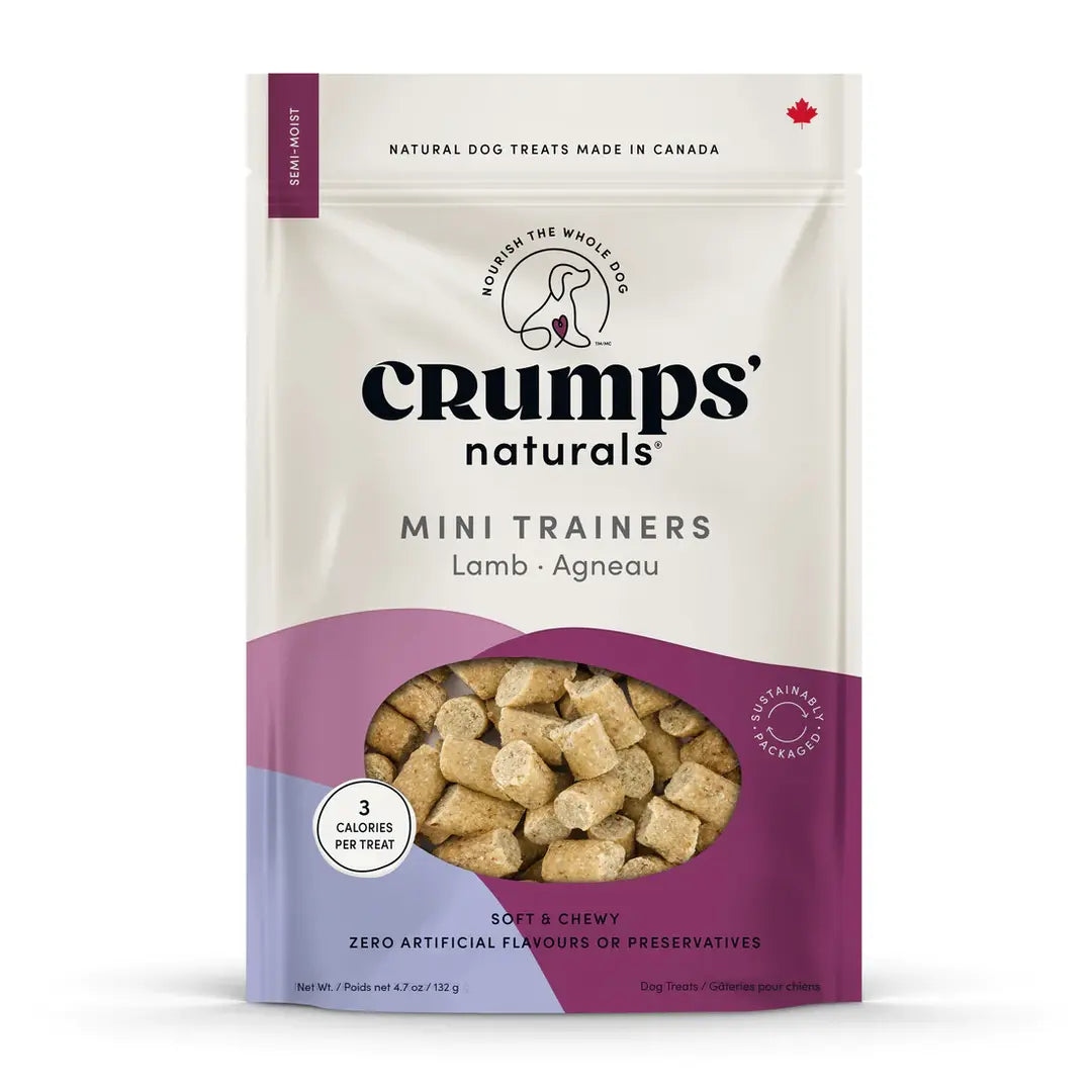 Crumps' Naturals Semi Moist Lamb Mini Trainers Dog Treats 132 g