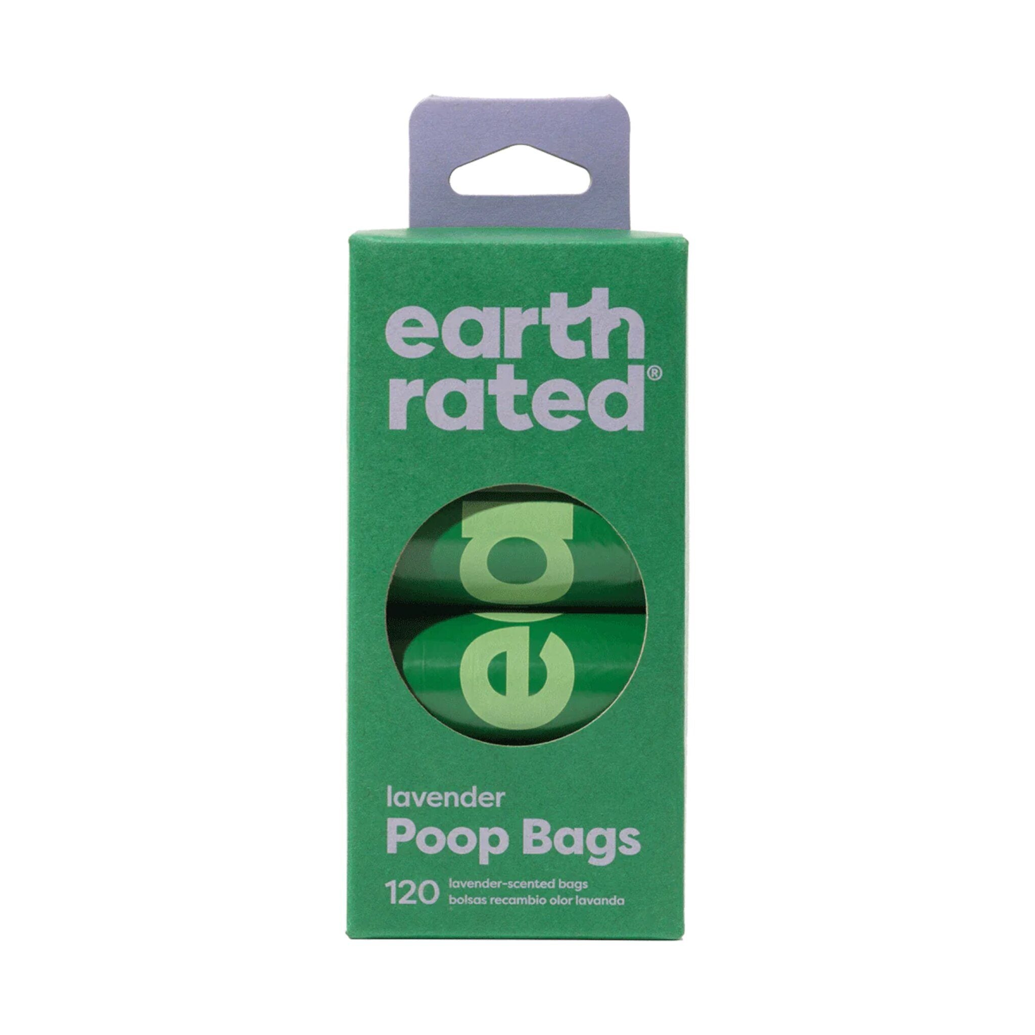 Earth Rated Poop Bags Refill Rolls Lavender 120 ct