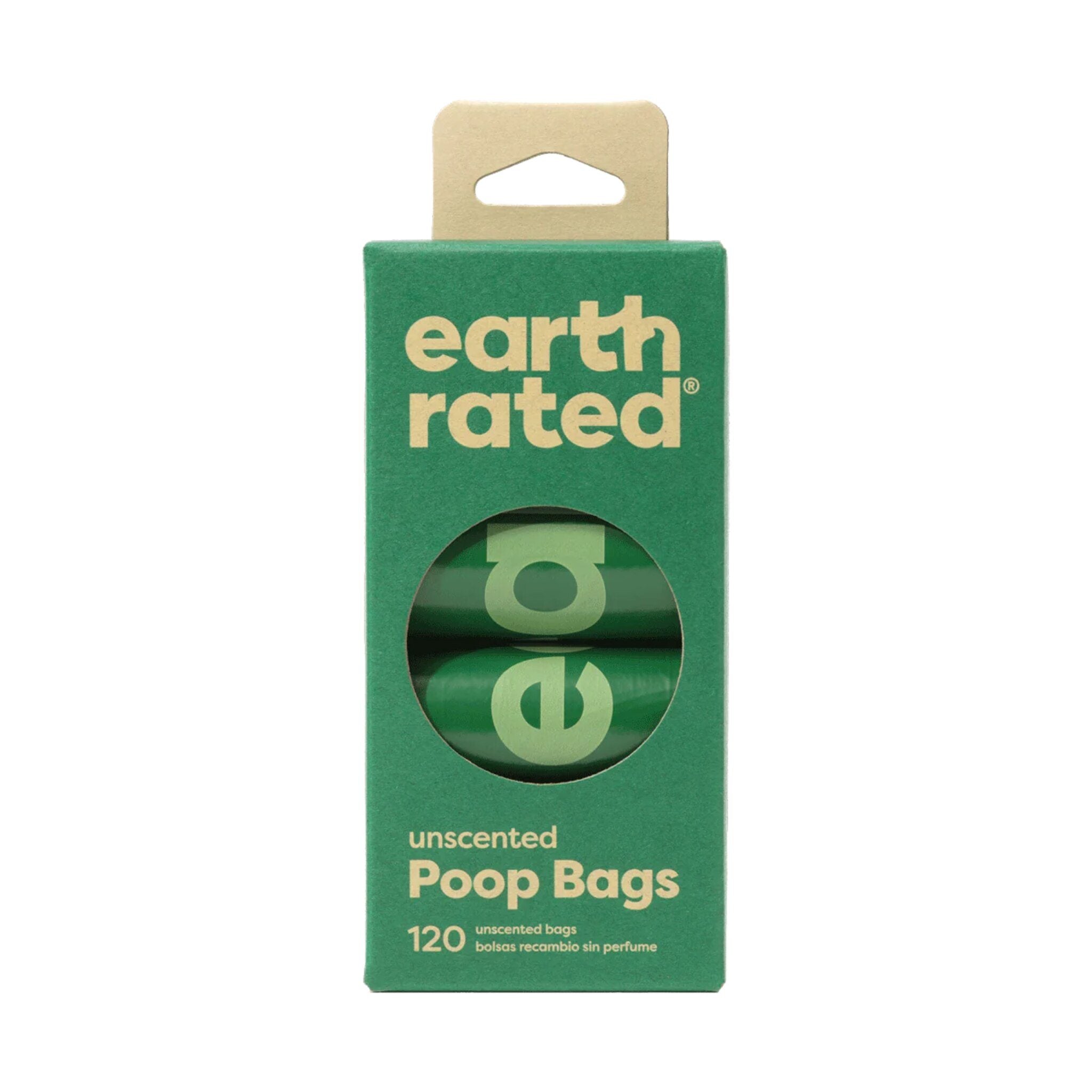 Earth Rated Poop Bags Refill Rolls Unscented 120 ct