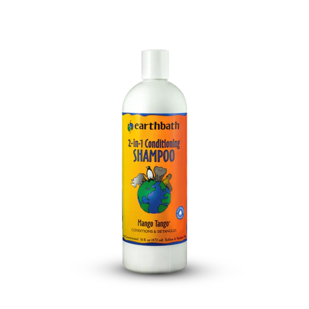 Earthbath 2-in-1 Conditioning Pet Shampoo Mango Tango 16 oz