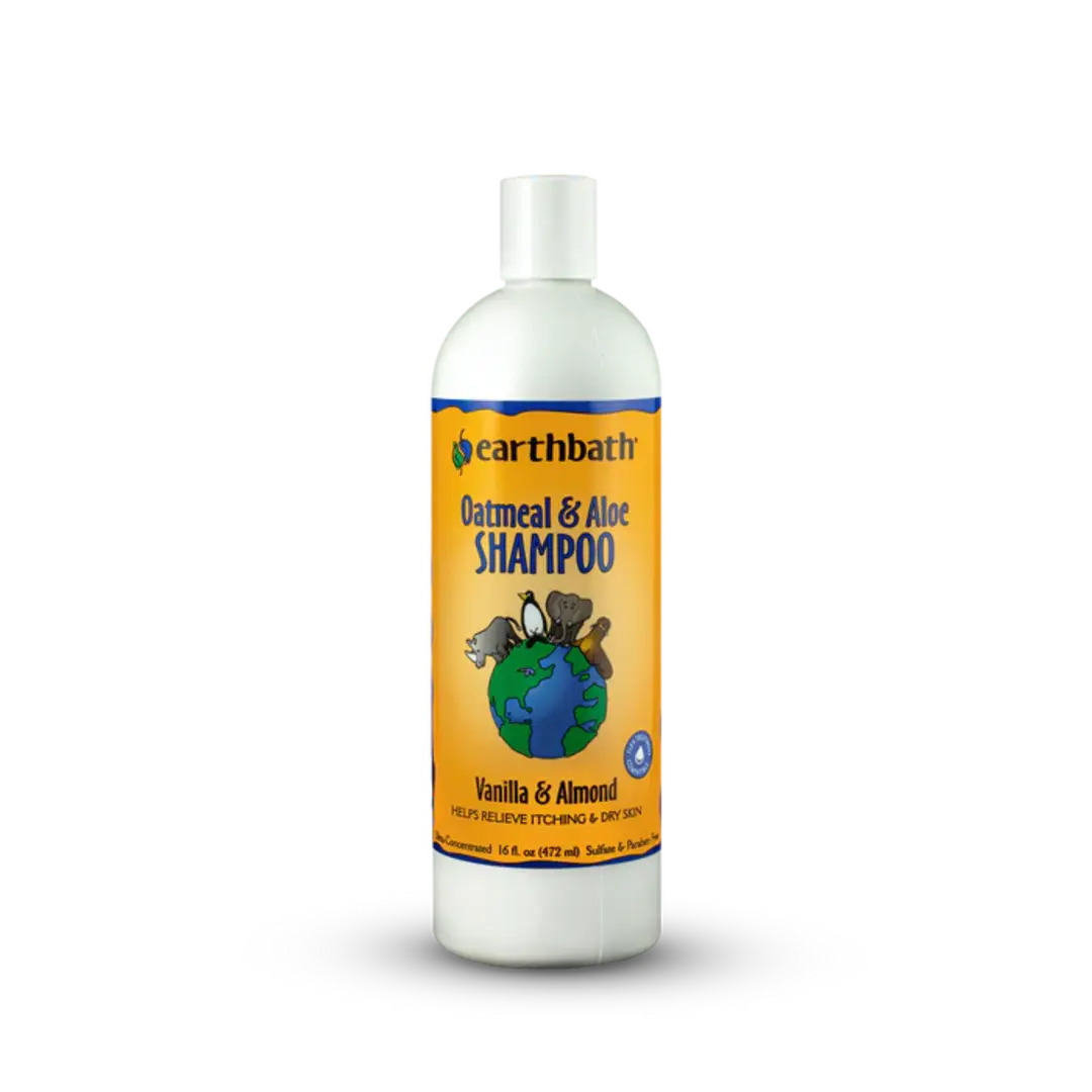Earthbath Oatmeal & Aloe Vanilla & Almond Pet Shampoo 16 oz