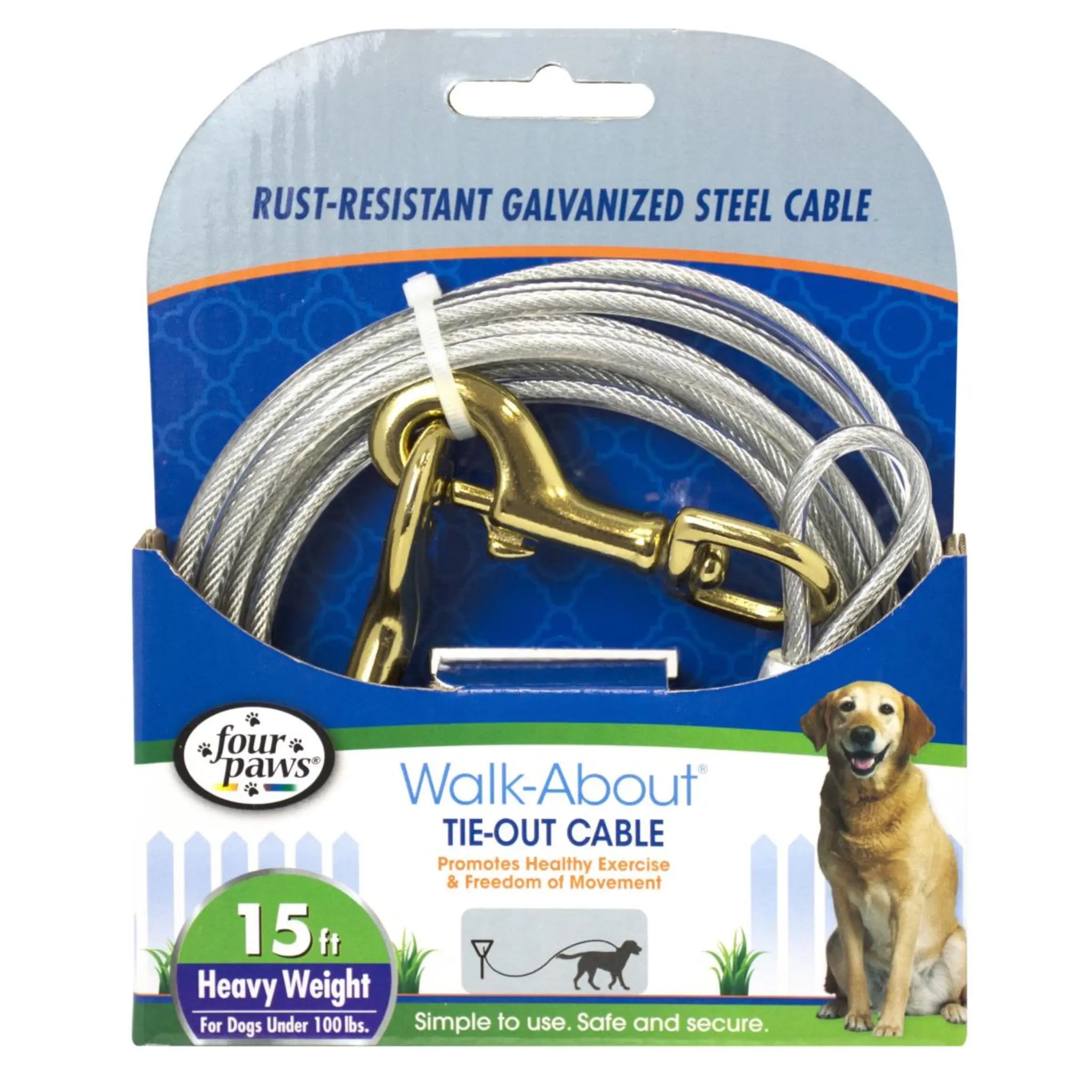 Four Paws Tie Out Cable Heavy Weight