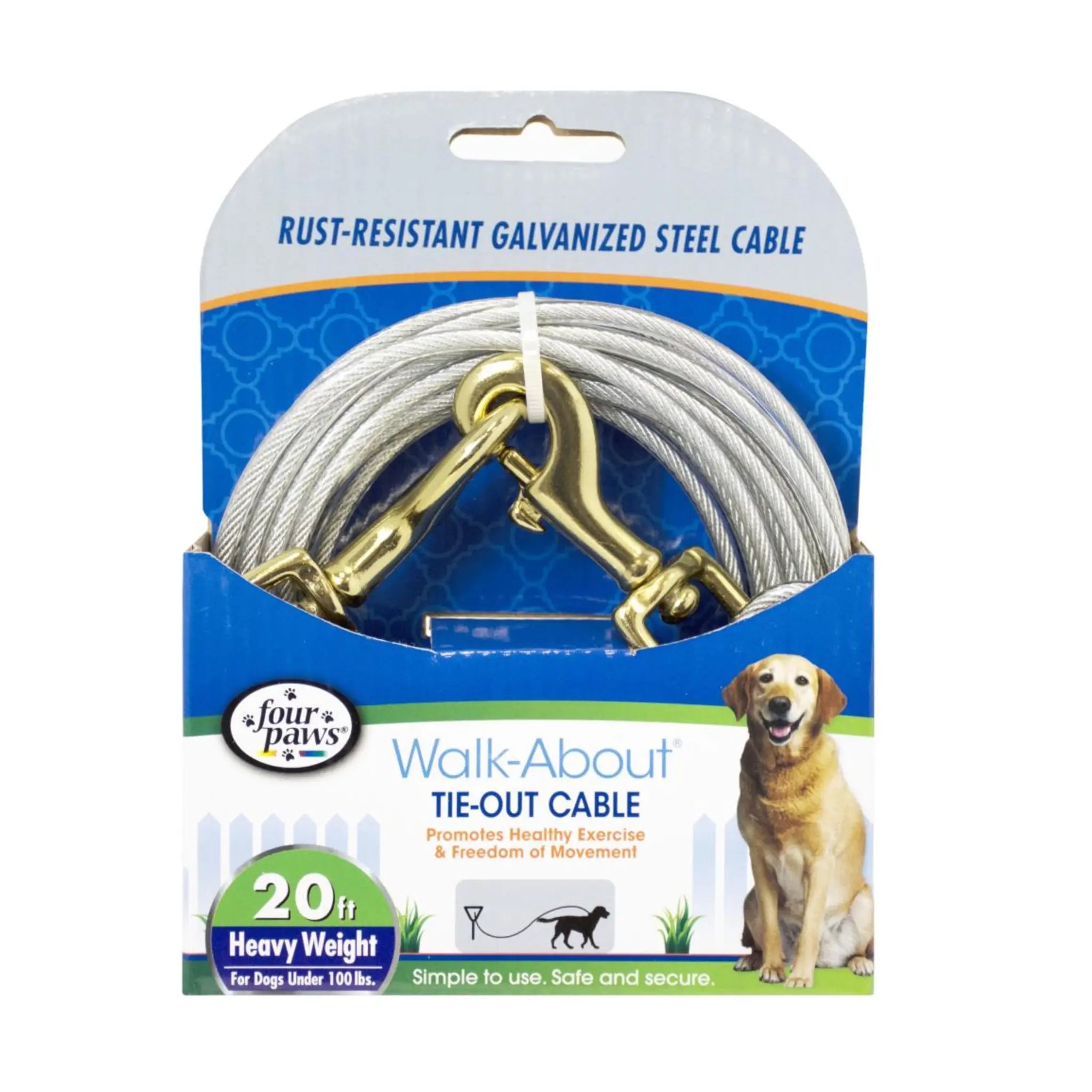 Four Paws Tie Out Cable Heavy Weight