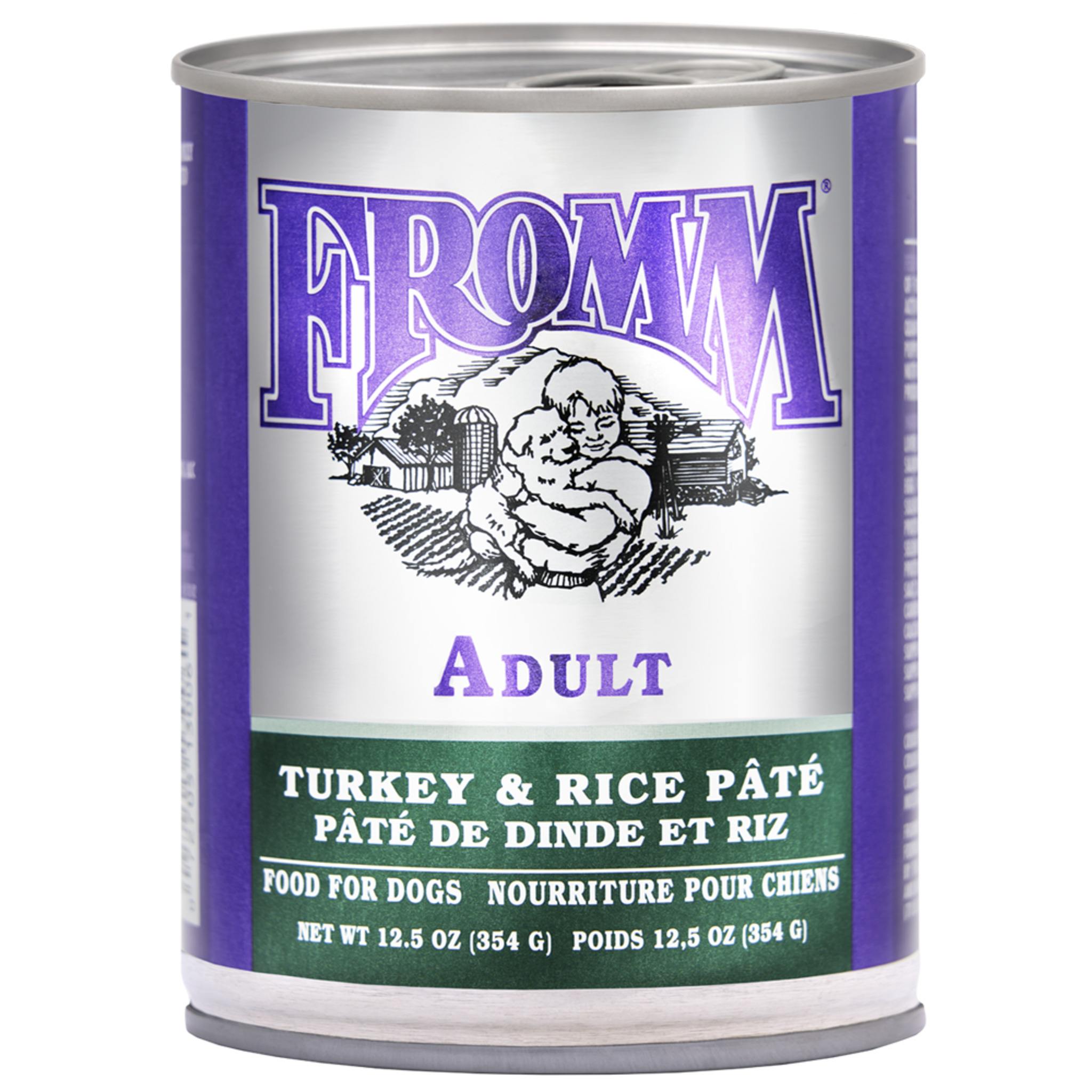 Fromm Classic Turkey & Rice Wet Pate Dog Food 12.5 oz