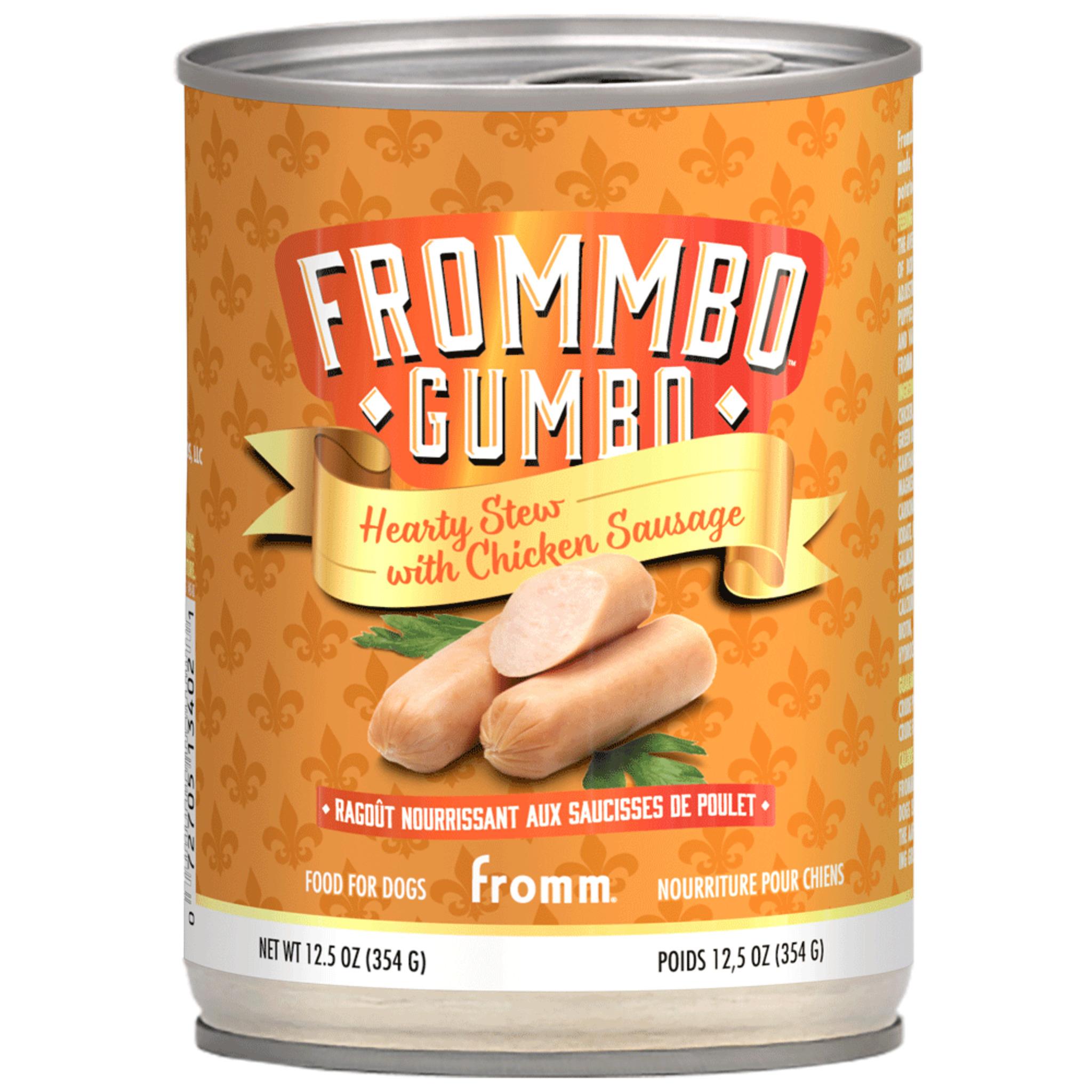 Fromm Frommbo Gumbo Chicken Sausage Stew Dog Food 12.5 oz