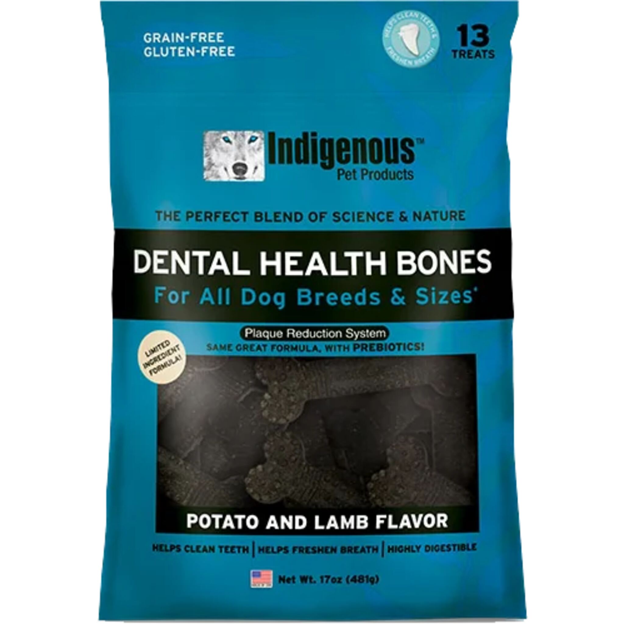 Indigenous Dental Bones Potato & Lamb Dog Treats 481 g