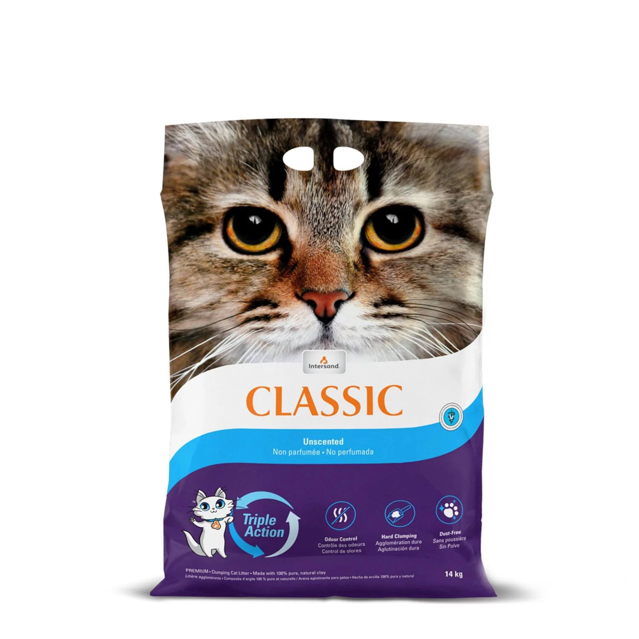 Intersand Classic Unscented Cat Litter 14 kgs
