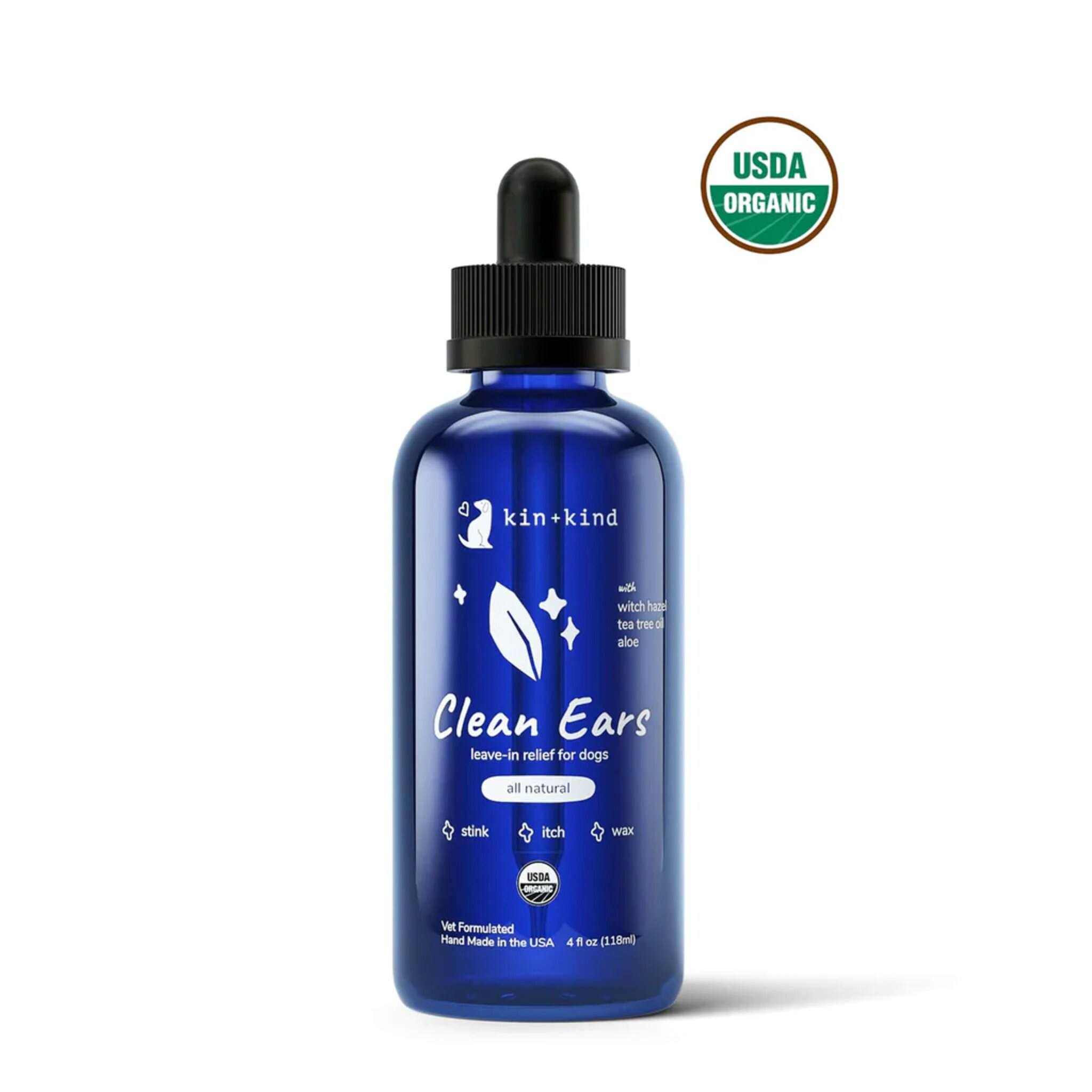 Kin & Kind Organic Dog Ear Cleanser 4 oz