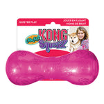 Kong Squeezz Crackle Dumbbell Medium Various Colours