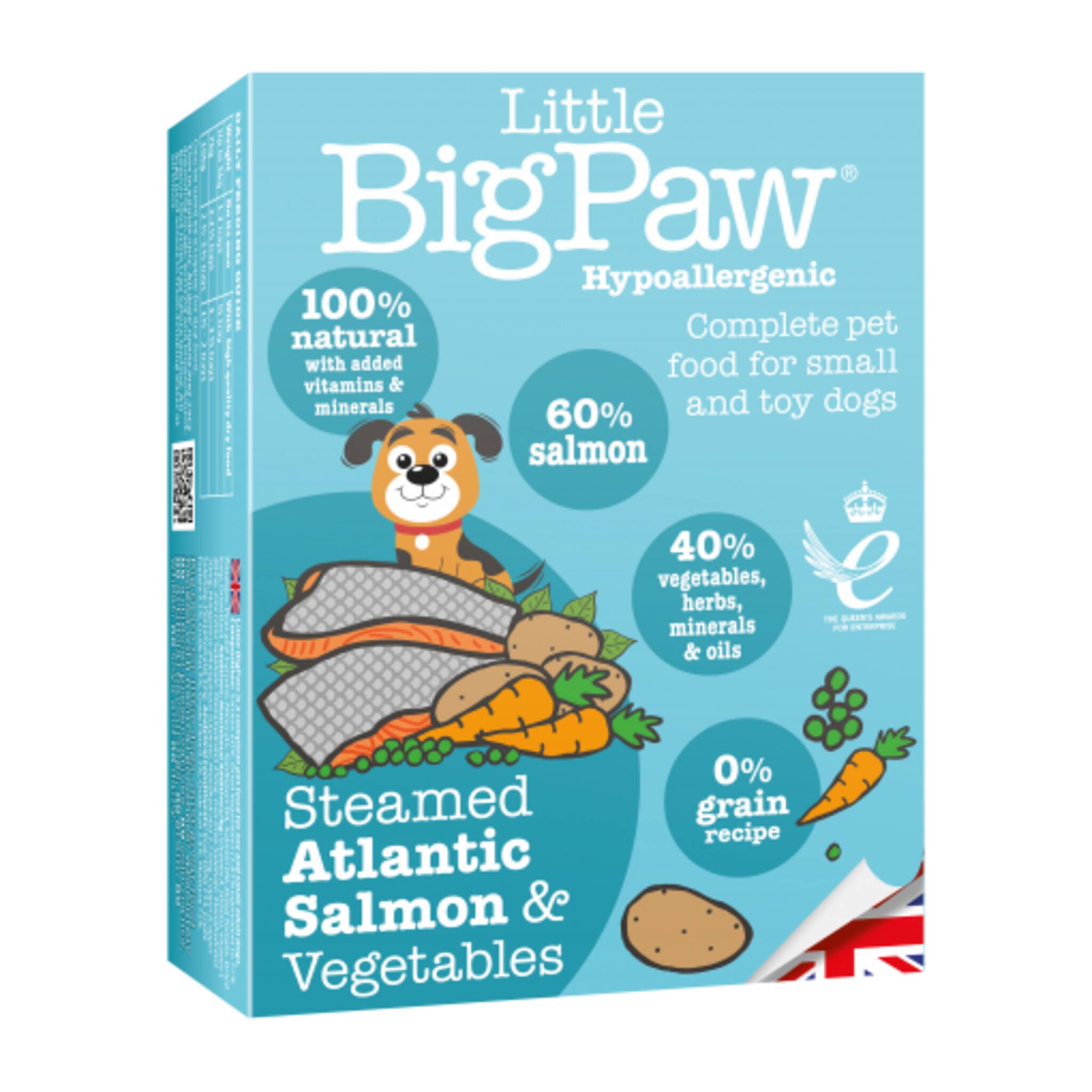 Little Big Paw Dog Steamed Atlantic Salmon & Vegetable Wet Dog Food 150 g