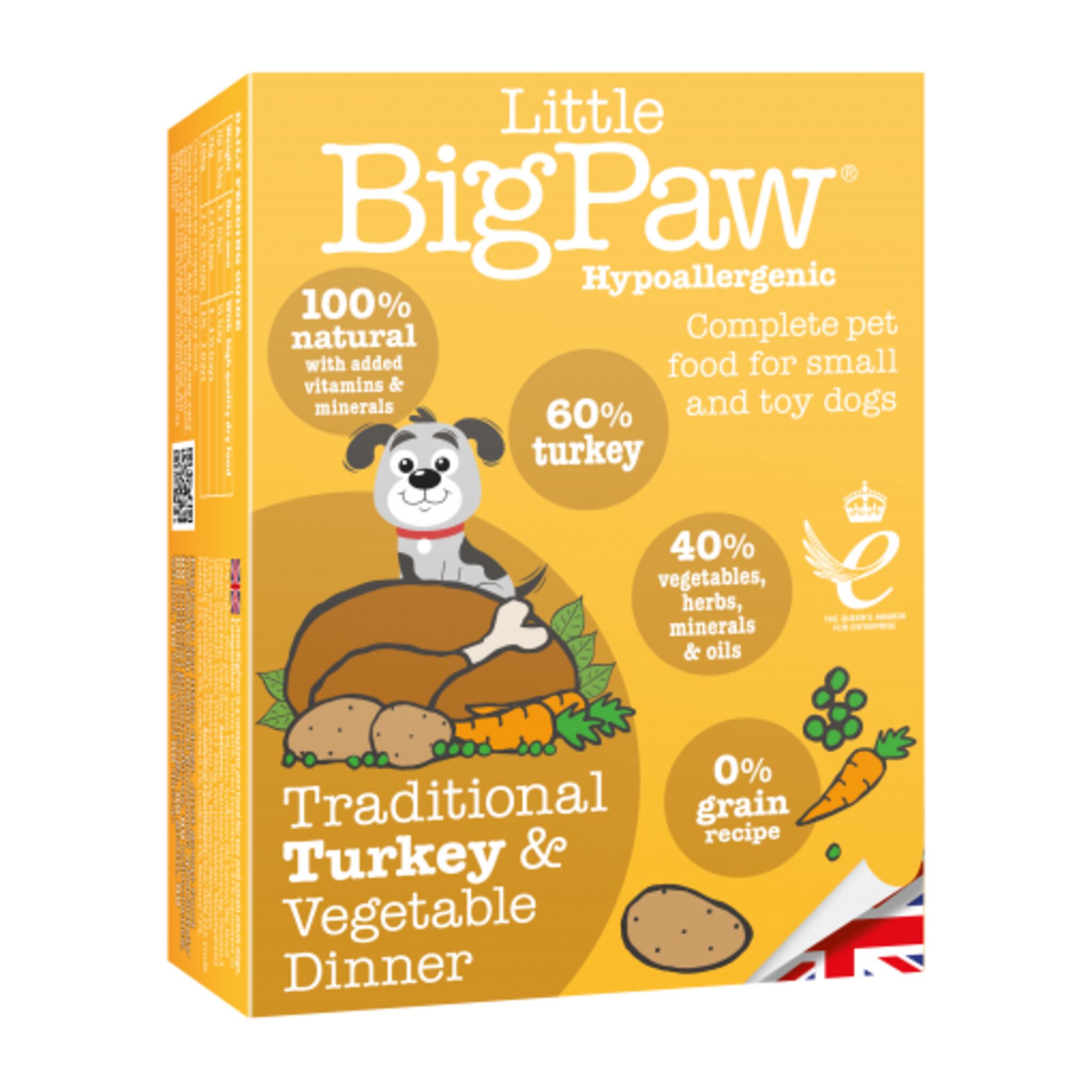 Little Big Paw Dog Traditional Turkey & Vegetable Wet Dog Food 150 g