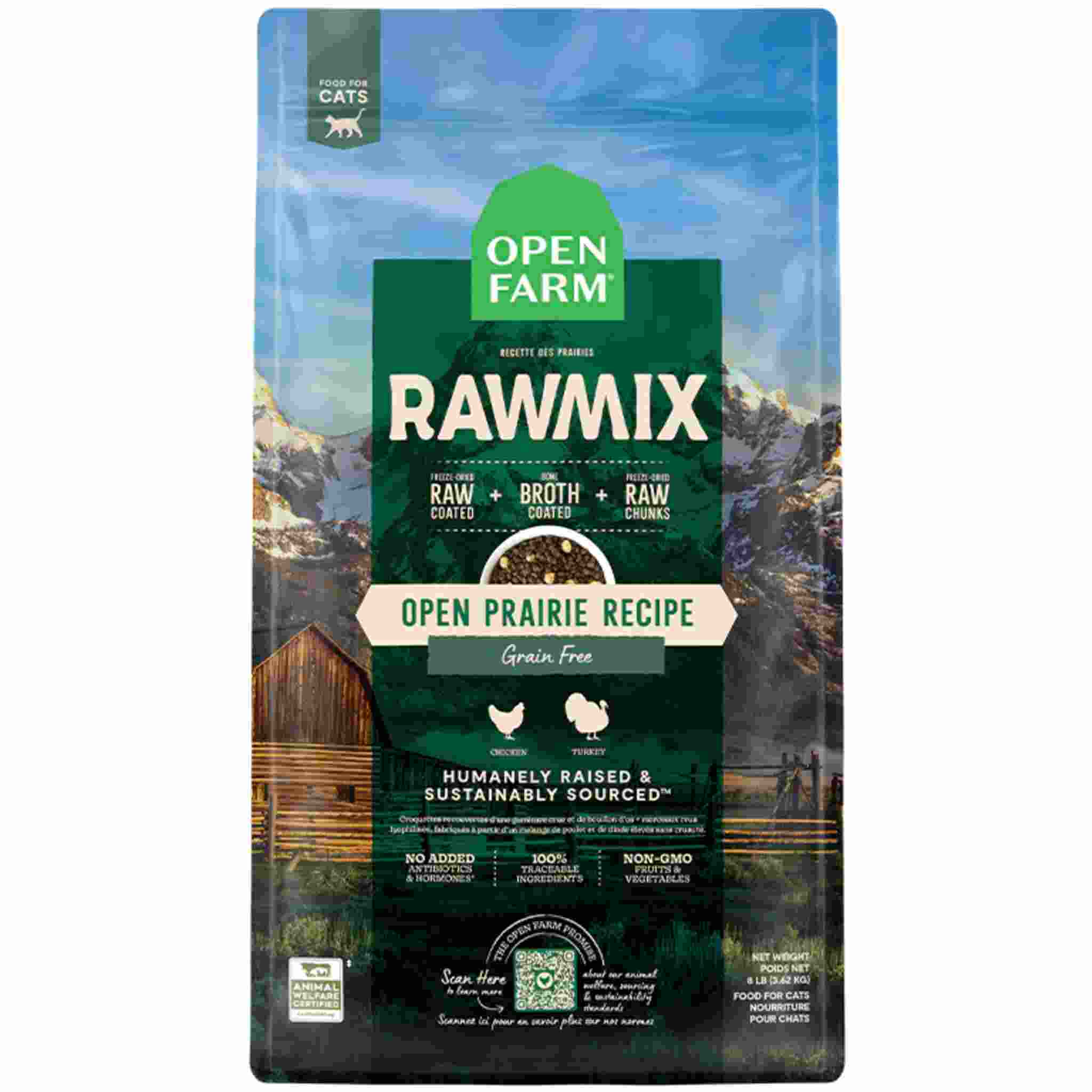 Open Farm RawMix Open Prairie Grain & Legume Free Cat Food