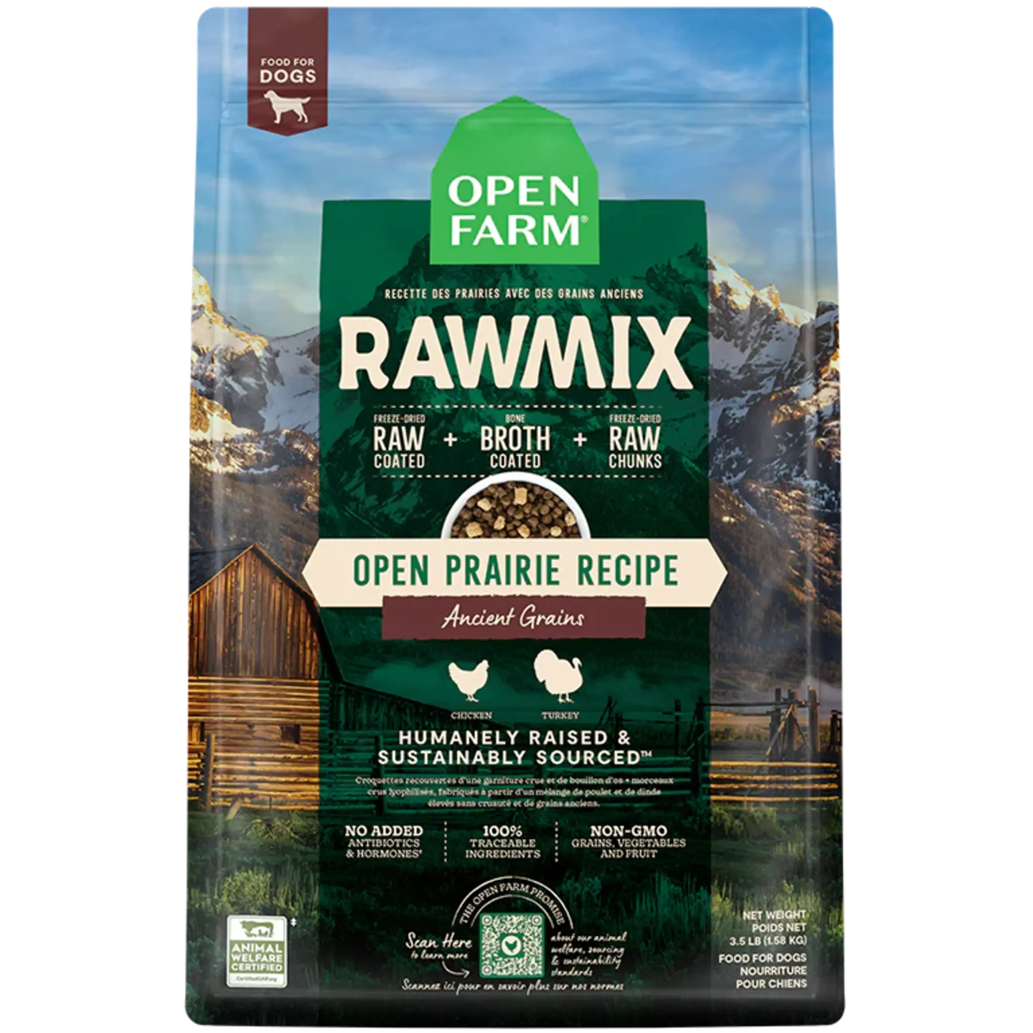 Open Farm RawMix Open Prairie & Ancient Grains Dog Food