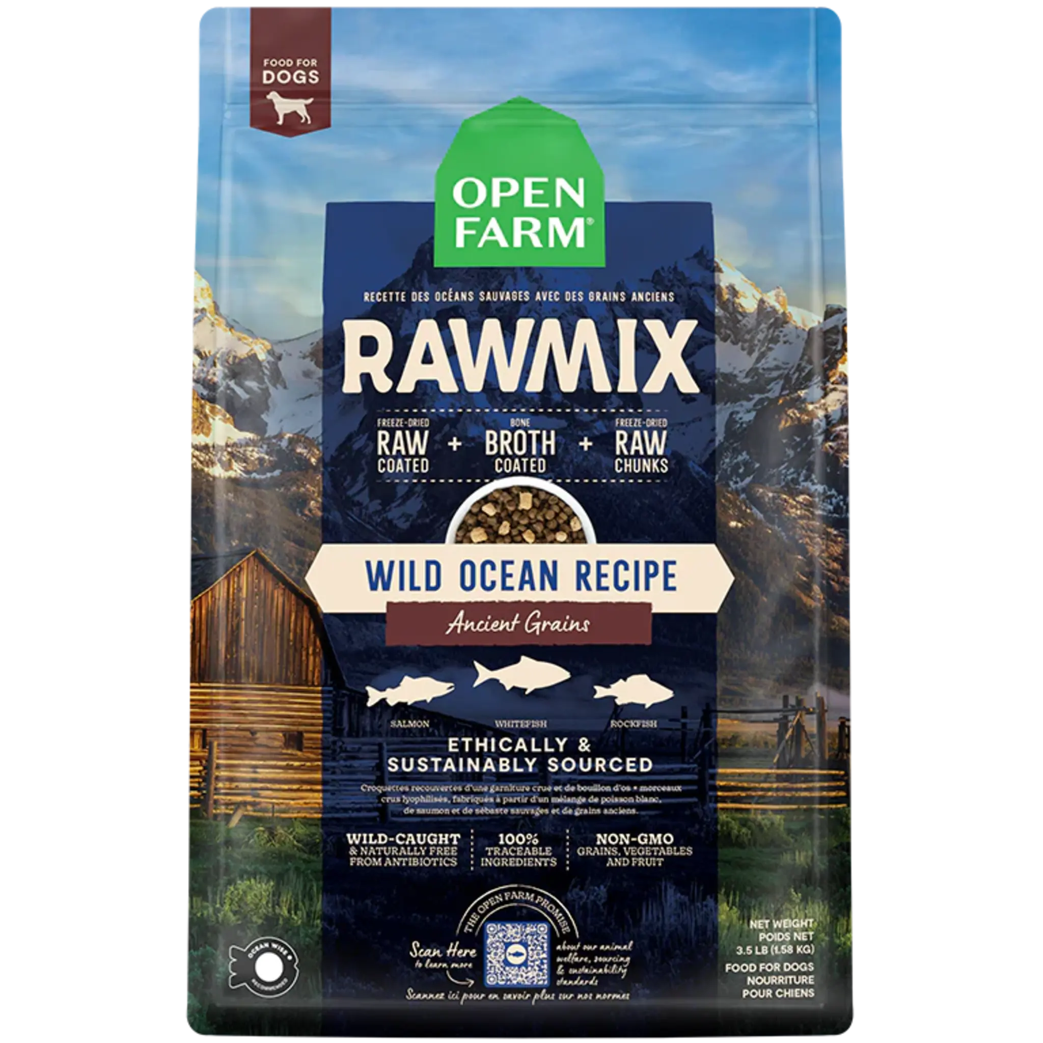 Open Farm RawMix Wild Ocean & Ancient Grains Dog Food