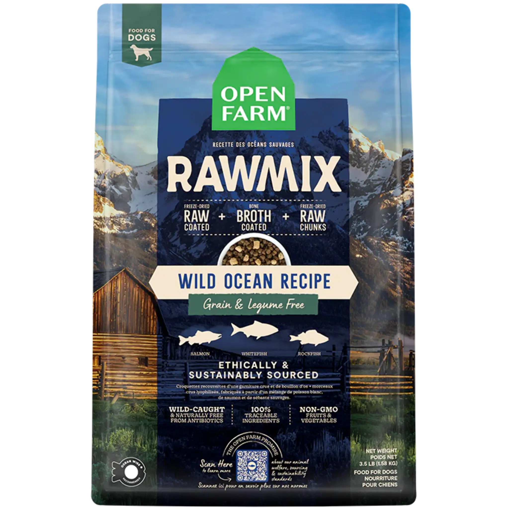 Open Farm RawMix Wild Ocean Grain & Legume Free Dog Food