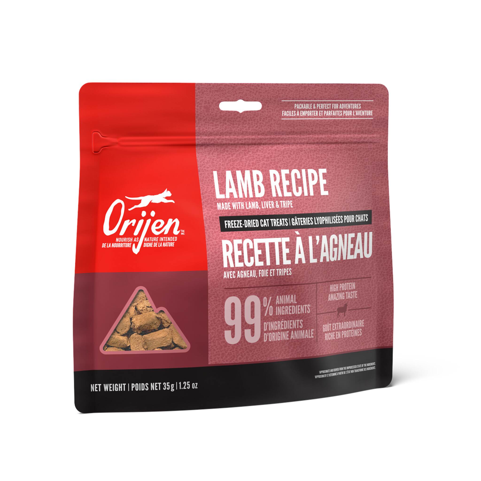 Orijen Grass-Fed Lamb Freeze-Dried Cat Treats 35 g