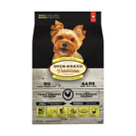 A bag of Oven-Baked Tradition Dog Food, Adult small breed, Chicken recipe, 5 lb.