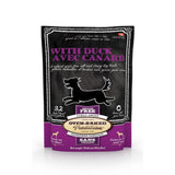A bag of Oven-Baked Tradition soft and chewy dog treats, duck recipe, 8 oz.