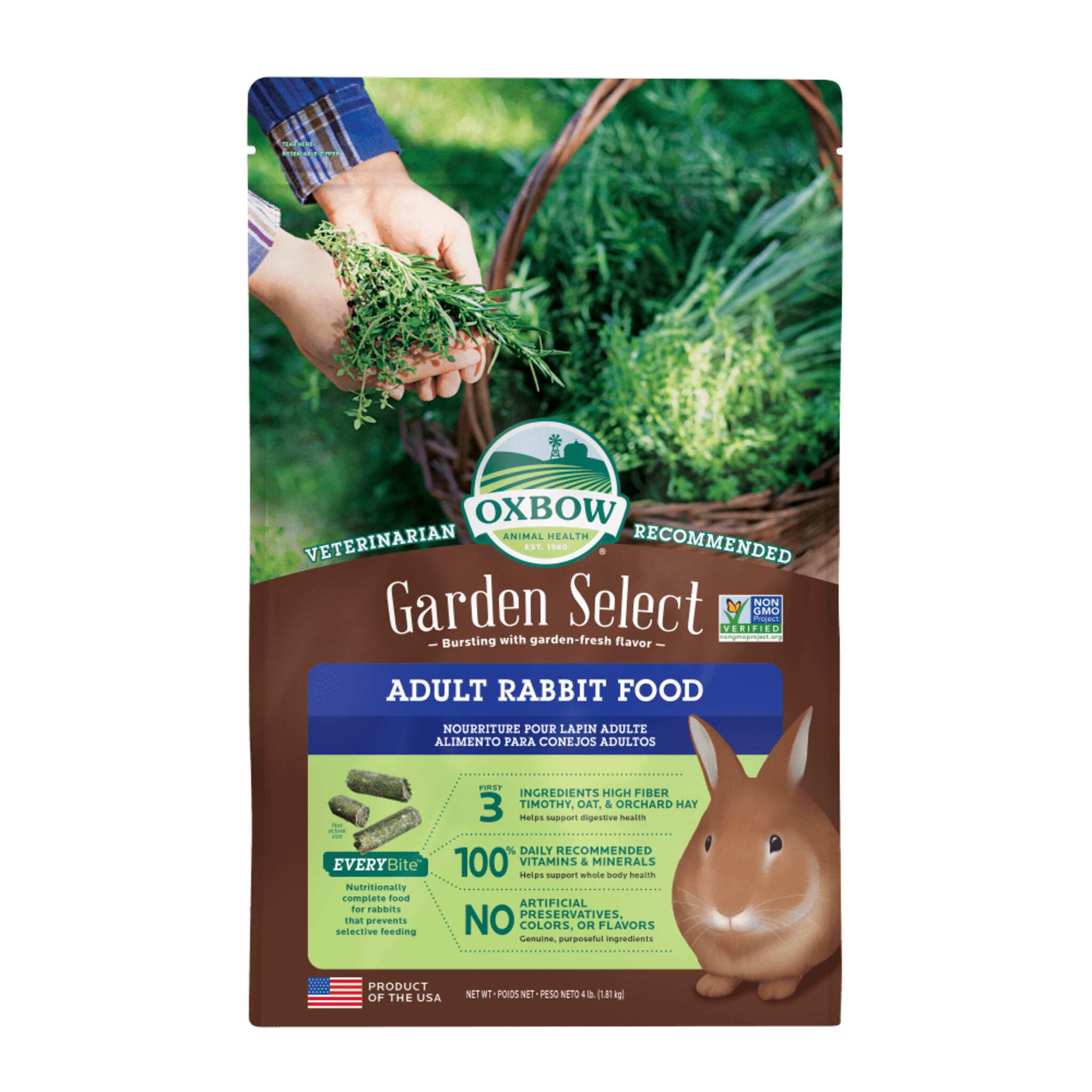Oxbow Garden Select Adult Rabbit Food 4 lbs