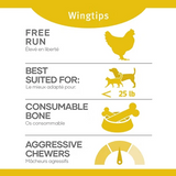 Red Dog Blue Kat Chicken Wingtips Frozen Dog Bone