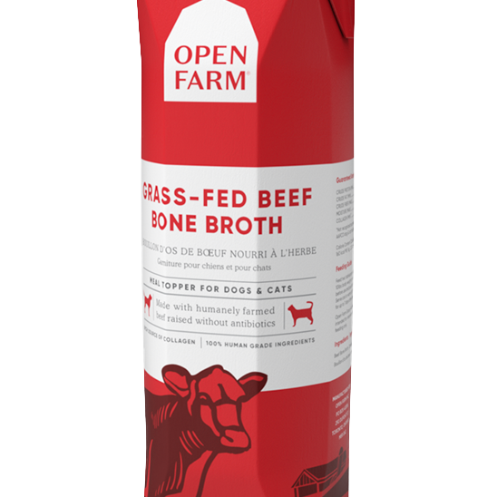 Open Farm Grass-Fed Beef Bone Broth for Dogs & Cats