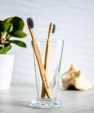 Black Sheep Bamboo Soft Toothbrush Charcoal Infused