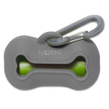 Messy Mutts Silicone Waste Bag Holder Grey